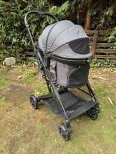 Image of Foldable Pet Stroller Dark Grey