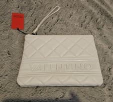Image of Ada Ecru Quilted Valentino Clutch Bag New With All Tags