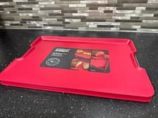 Image of Joseph Joseph New XL Red Cut & Carve Plus Chopping Board With Meat Grip RRP £30