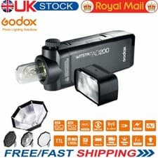 Image of Godox AD200 TTL HSS 2.4G Double Head Pocket Flash Strobe + AD-S7 Softbox Kit