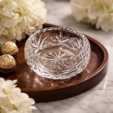 Image of WATERFORD CRYSTAL BOWL - MARQUIS - MARKED WATERFORD 12 cm