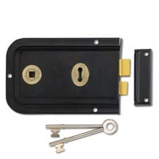 Image of Union 1445 Rim Lock 152mm BLK (J1445-BJ)