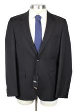 Image of Hugo Boss Houston Sport Coat 40 R Mens Slim Fit Virgin Black Red Wool Blazer