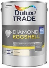 Image of Dulux Trade Diamond Eggshell - Pure Brilliant White / Magnolia - All Sizes
