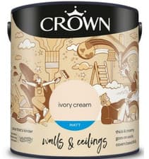Image of CROWN MATT EMULSION PAINT 2.5L FOR WALLS CEILINGS WOOD METAL ALL COLOURS NEW