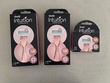 Image of 2 x Wilkinson Sword Intuition Complete Women's Razor with 3 Pack Refill FREEPOST