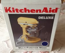 Image of KitchenAid Deluxe Colbalt Blue 5KSM5BBU Mixer . New Open Box. Free UK Postage