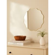 Image of Gold Wavy Thin Edge Mirror