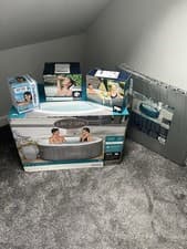 Image of Lay-Z-Spa St.Lucia 605 L 3 Person Hot Tub - Grey with Thermal Protective cover 