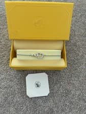 Image of Swarovski Hyperbola bracelet Infinity and heart, White, Rhodium plated. New