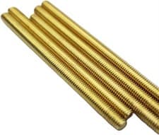 Image of M3 M4 M5 M6 M8 M10 Brass Threaded Bar- Rod Studding 50mm to 300mm Stud Allthread
