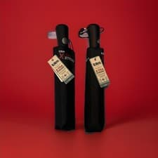 Image of RRP£60 - 2 x Totes XTRA STRONG Automatic Open/Close Umbrella - Black / New