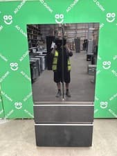 Image of Haier American Fridge Freezer Non-Plumbed Black Glass HFR79F19DFGB #LF124346