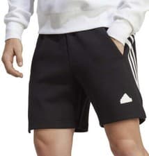 Image of adidas Future Icons 3 Stripes Mens Shorts Black Stylish With Pockets Lightweight