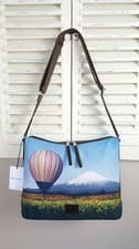 Image of BNWT Authentic Paul Smith Air Balloon Over Fuji Print Messenger Bag (RRP £350)