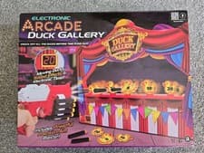 Image of Electronic Arcade Duck Gallery Game with Blaster Gun and Moving Ducks Brand New