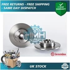 Image of Fits Vauxhall Vivaro 2001-2014 Renault Trafic 2001- HMH Rear Brake Disc