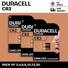 Image of Duracell CR2 Batteries 3V Ultra Lithium Photo Battery DLCR2 ELCR2 CR15H270