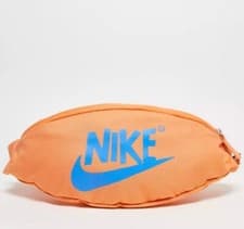 Image of Nike Sportswear Heritage Bum bag Hip Waist Bag Fanny Pack Belt Orange Blue New