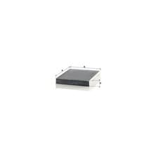 Image of MANN CUK2533-2 Cabin Air Filter Fits Alpina B5 B6 B7 D5 BMW Rolls-Royce