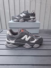 Image of New Balance 9060 Black Grey Silver Grade School Trainers Size 6.5 (UK) 40 (EU)