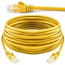 Image of Cat5e Patch UTP COPPER Cable RJ45 5m Yellow