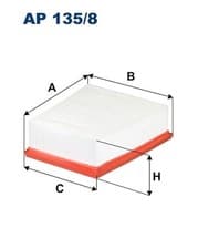 Image of AP 135/8 FILTRON AIR FILTER FOR NISSAN RENAULT