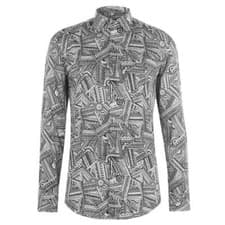 Image of New Hugo BOSS X Meissen designer capsule big 5 mens white smart casual tie shirt