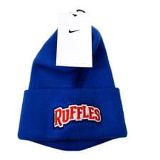 Image of NWT NIKE Slouch beanie knit hat cap RUFFLES Royal Blue NEW Adult UniSex NEW mens