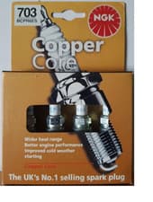 Image of NGK BCPR6ES Spark Plug Copper Core - Set of 4 - 703
