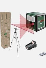 Image of Bosch Quigo Green Cross Line Laser Set Accurate Leveling WITH TREPIED