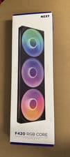 Image of NZXT F420 RGB Core 420mm Triple Fan Unit Black RGB Case Fan Brand New