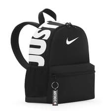 Image of Nike Brasilia JDI Mini Backpack, Nike Just Do It School Bag, Black/White, 11L