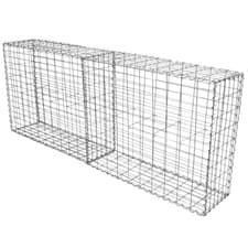 Image of Gabion Baskets Cages Wire Mesh Stone Outdoor Garden 100x80x30cm 2 Pack