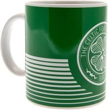 Image of Official GLASGOW CELTIC FC green with white hoops ceramic mug