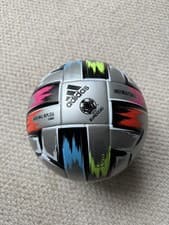 Image of Adidas Silver Uniforia Finale Euro 2020 Official Match Ball Size 5 - NEW