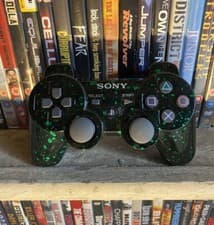 Image of Sony Black Zombie Green PS3 Wireless Game DualShock 3 Controller PlayStation Pad