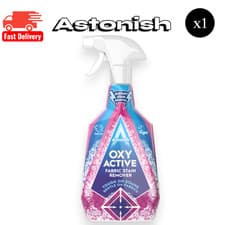 Image of 3x Astonish Oxy Active Fabric Stain Remover Spray 750ml Tough On Stains