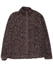 Image of Marks & Spencer Womens Fleece Jacket UK 16 Large Purple Animal Print AQ10