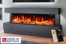 Image of Raphael Electric Fireplace Suite | Complete Package | LED Flame | Made in UK