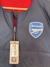 Image of Arsenal x TFL Reversible Gilet Padded Jacket 2021/22 Adidas Bodywarmer - Medium