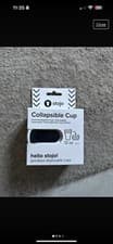 Image of STOJO reusable Collapsible Cup, White, 355ml, Camping, Walking, Travel, Work.