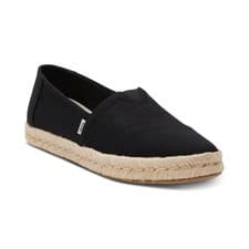 Image of Women's TOMS Alpargata Rope 2.0 Espadrilles Slip-On Flats Black