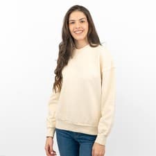 Image of Carhartt Womens Sweatshirt Casual Comfort Relaxed Cotton Beige Ivory XS Small