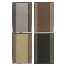 Image of JVL Miracle Striped Machine Wash Barrier Door Floor Mat, 40x60cm or 60x90cm