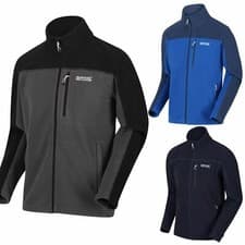 Image of Regatta Fellard Mens Polar Fleece Jacket Zip Up Outdoor Breeze Lightweight Coat