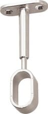 Image of Rail End Center Supports Brackets Oval or Round Wardrobe Rails Poles Rod Sockets