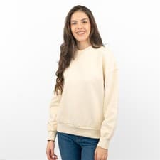 Image of Carhartt Womens Sweatshirt Casual Comfort Relaxed Cotton Beige Ivory M Medium