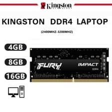 Image of Kingston HyperX FURY DDR4 16GB 8GB 4GB 2400 2666 3200 MHZ Laptop RAM Memory .