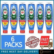 Image of 6 x FAIRY MAX POWER EUCALYPTUS ANTIBACTERIAL WASHING UP LIQUID 730ML ANTI-LEAK